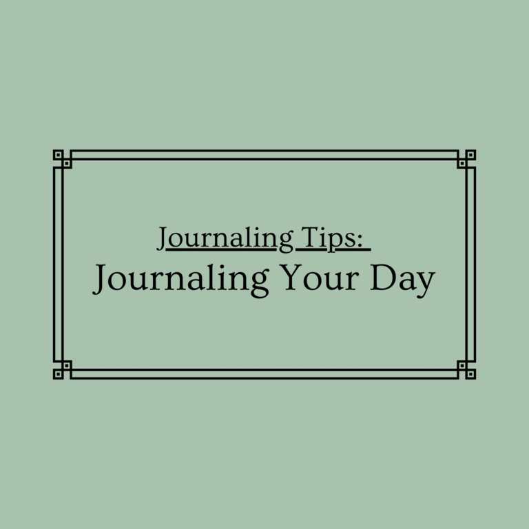 Journaling your day