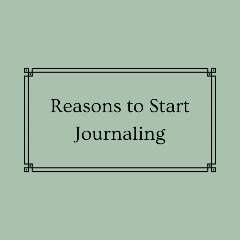 Reasons to Start Journaling