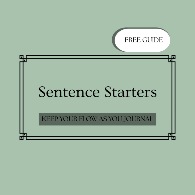 Sentence starters
